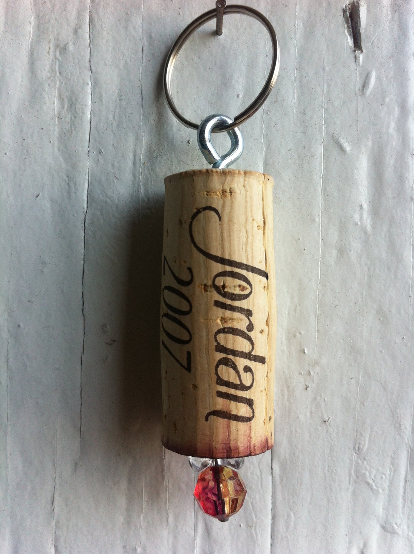 Wine Cork Keychain/ornament Etsy