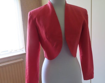 coral bolero jacket