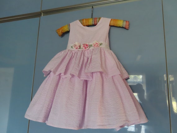 Vintage LAURA ASHLEY Adorable Little Girls Pink &