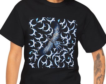 Bird Hunting Over Flock - Unisex Heavy Cotton Tee