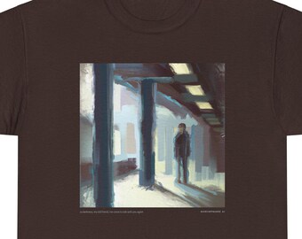 Alone On The Platform - Unisex Heavy Cotton Tee