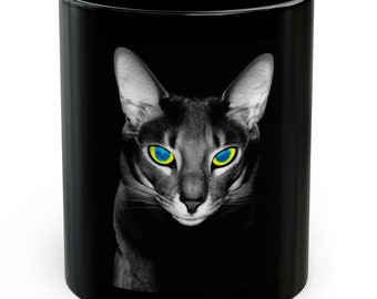 This cat is trouble - Black Mug (11oz)