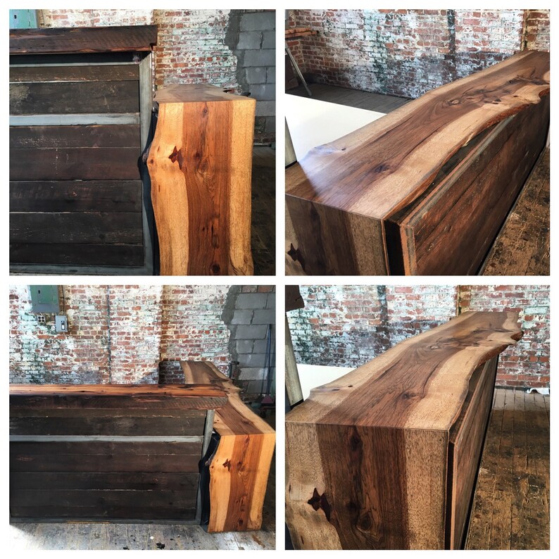 Live Edge Reception Desk Etsy