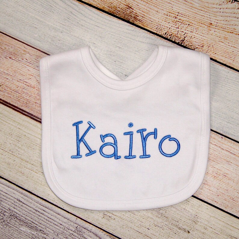 Embroidered Bib With Name Personalized Baby Bib Personalized Etsy