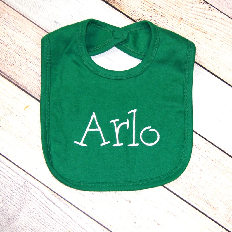 Embroidered Bib With Name Personalized Baby Bib Personalized Etsy