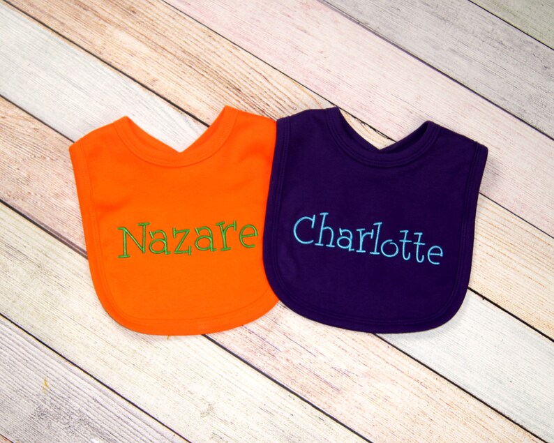 Embroidered Bib With Name Personalized Baby Bib Personalized Etsy UK
