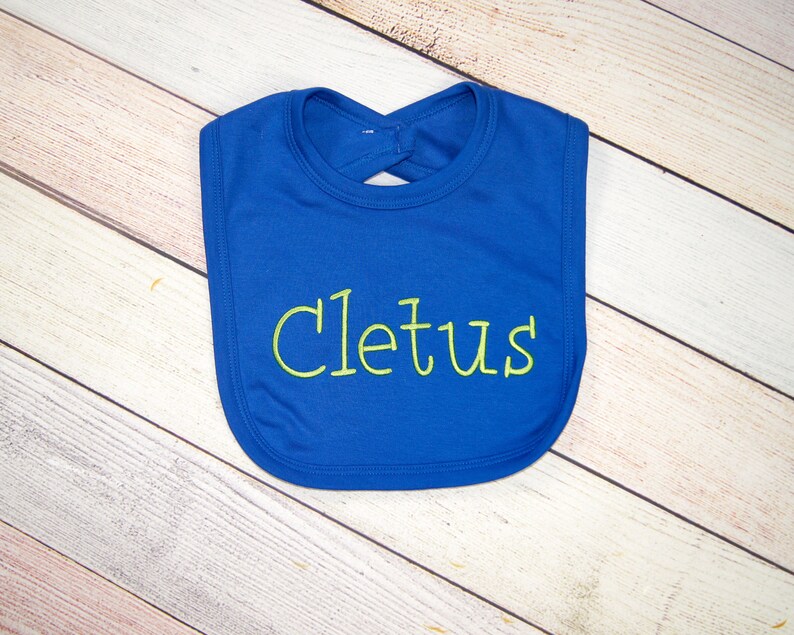 Embroidered Bib With Name Personalized Baby Bib Personalized Etsy
