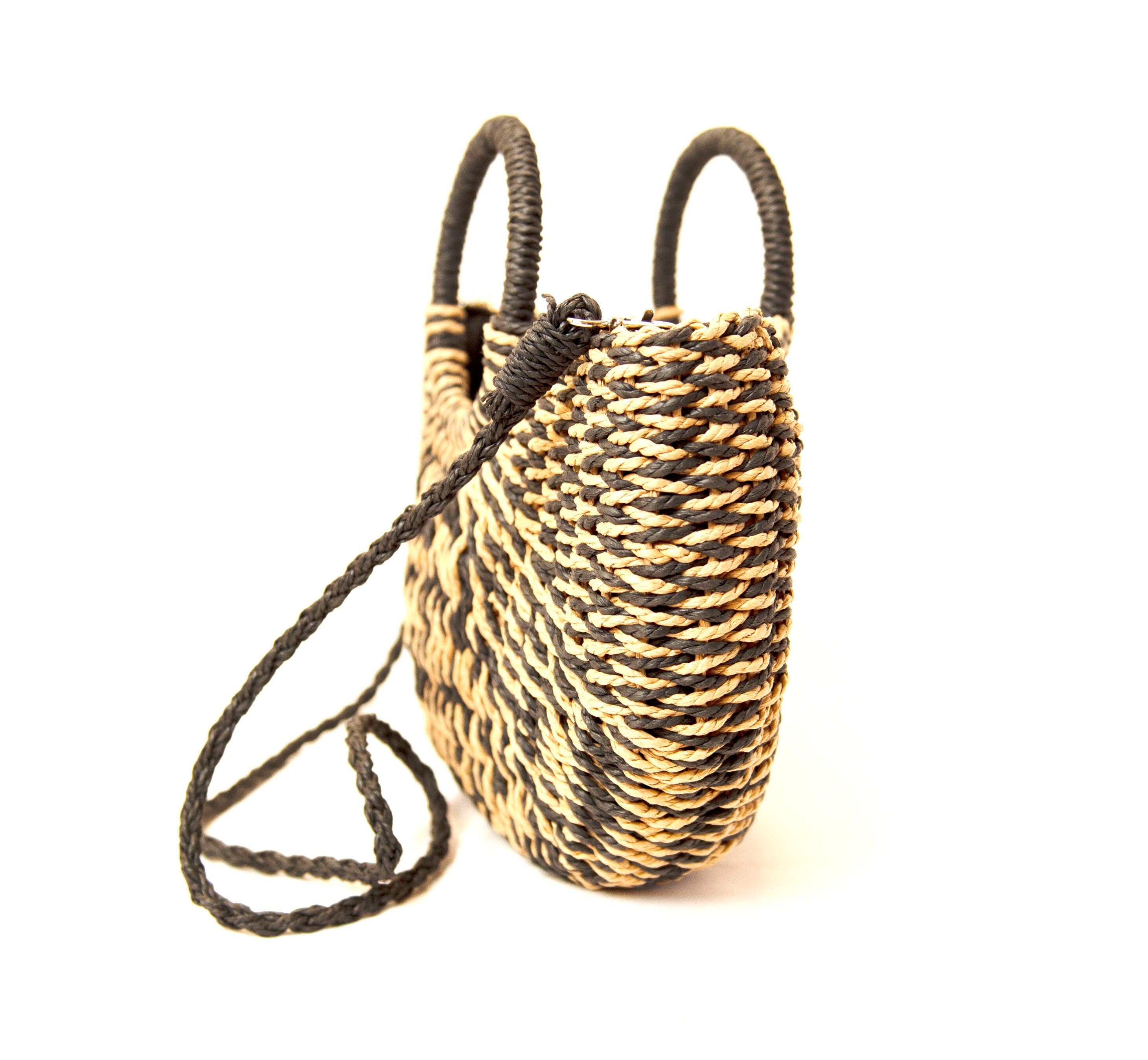 Woven Straw Crossbody Bag L Etsy