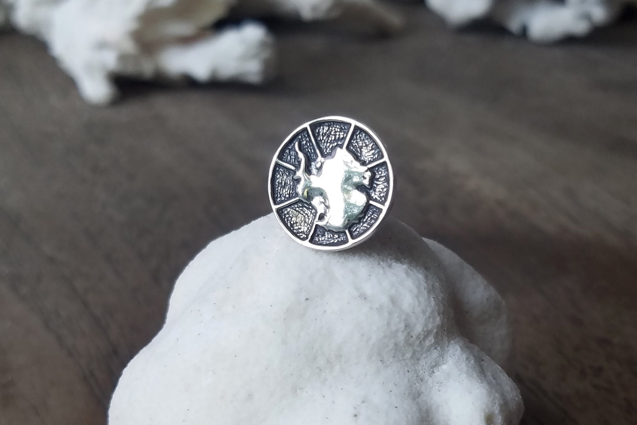 Unique Antarctica Silver Pin: South Pole Continent Jewelry for ...