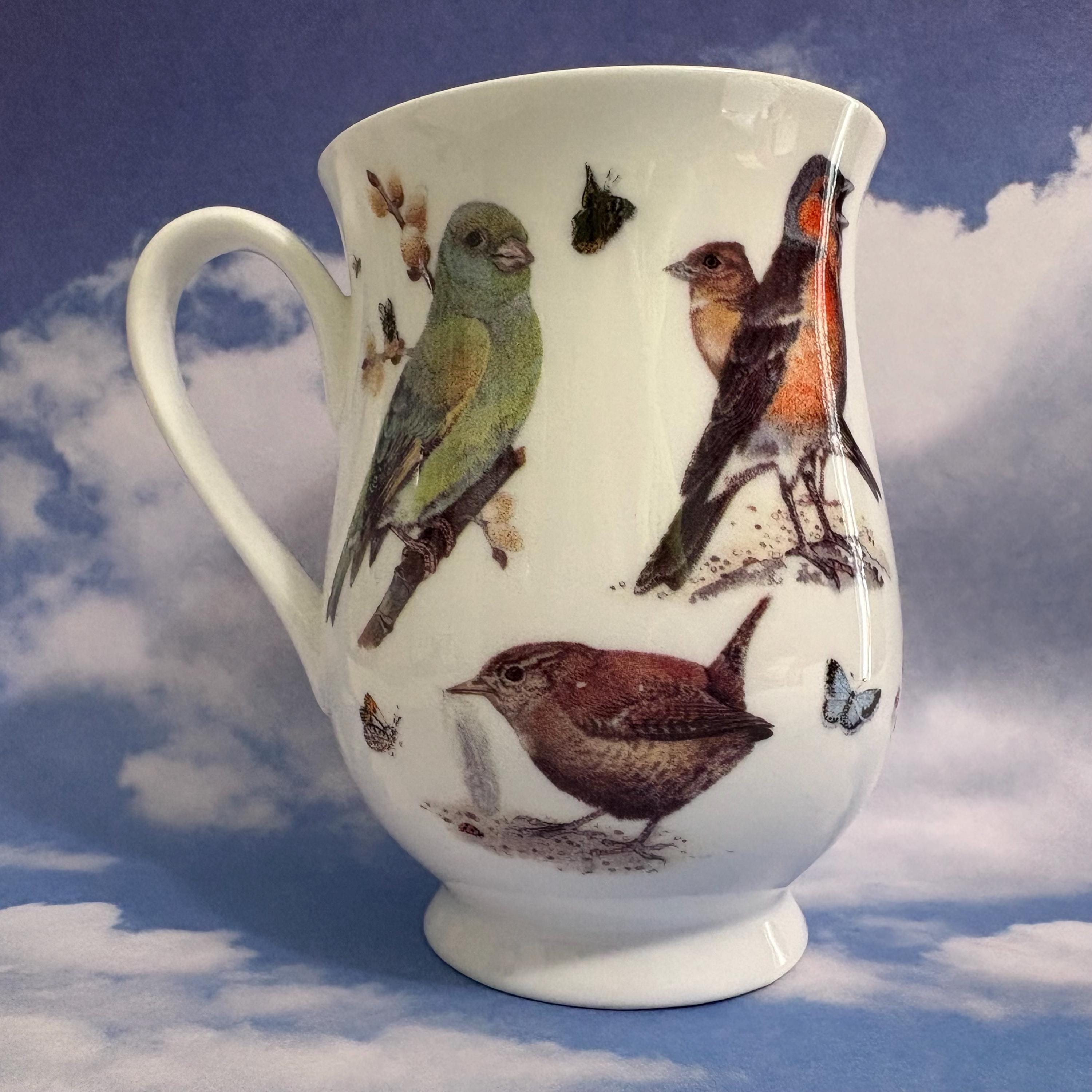 Roy Kirkham Garden Birds Bone China Mug Coffee Cup Birdwatcher