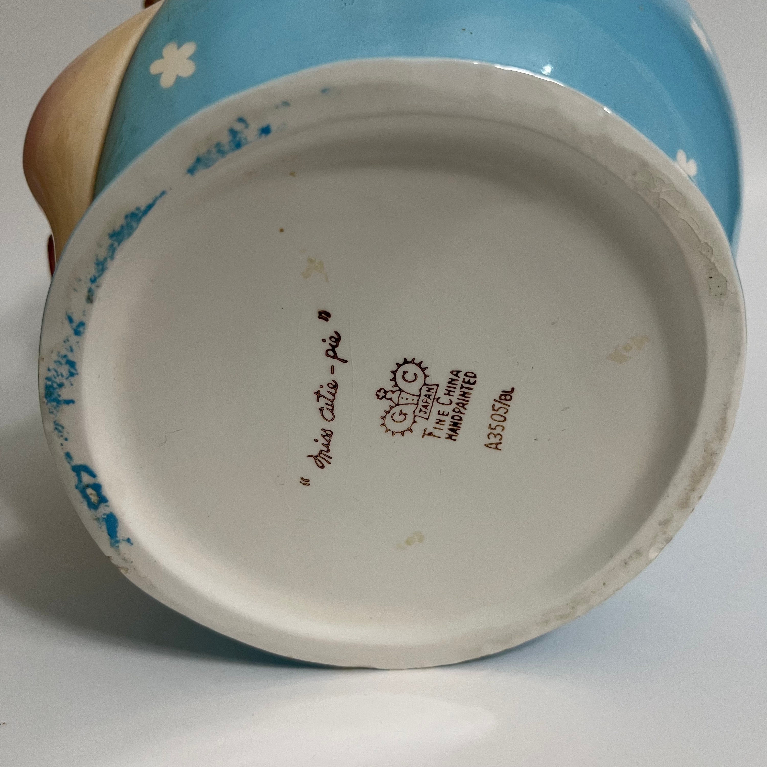 Napco Miss Cutie pie ナプコ　ミスキュートパイ Vintage Miss Cutie Pie Sugar Cup With Lid Napco Pixie Jar