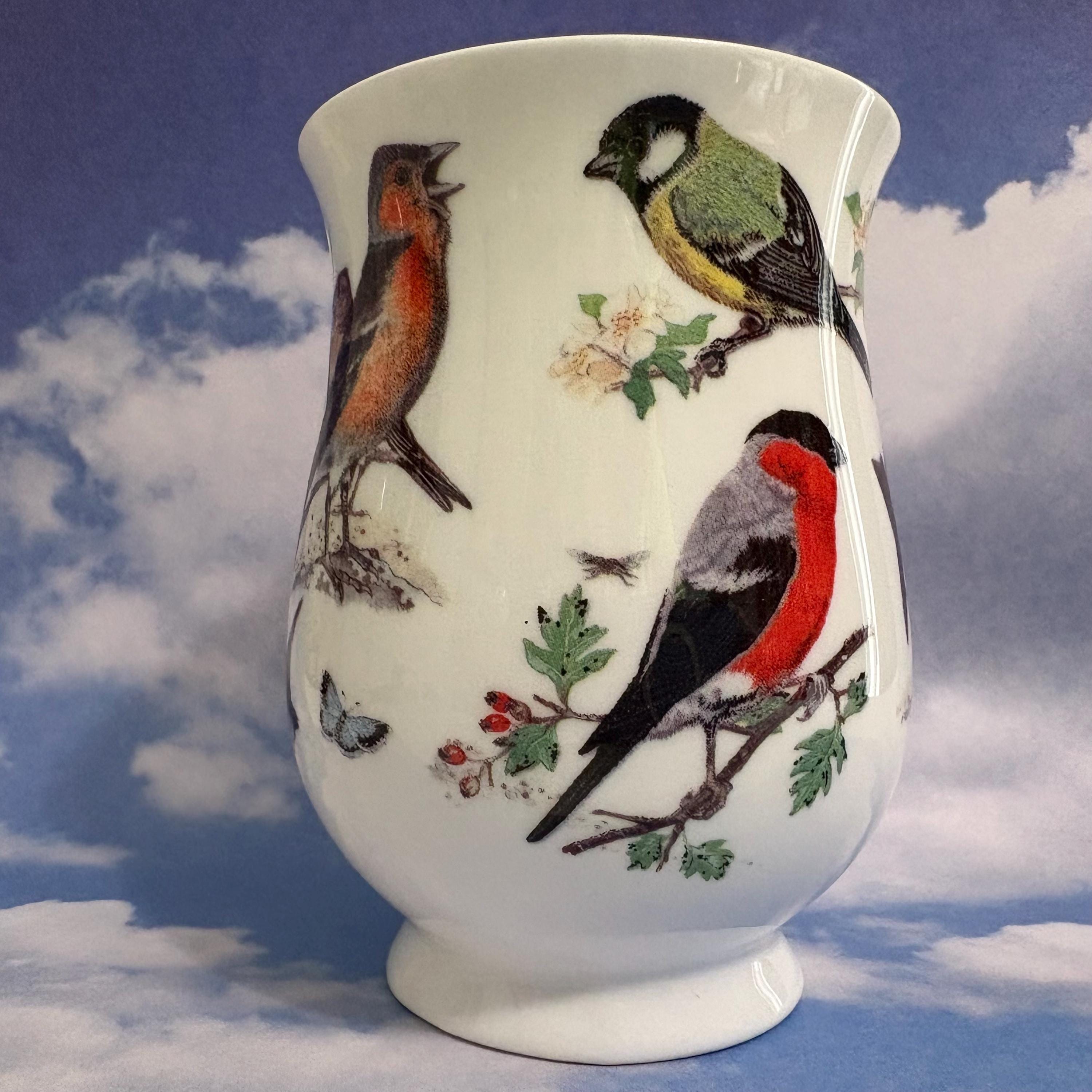 Roy Kirkham Garden Birds Bone China Mug Coffee Cup Birdwatcher