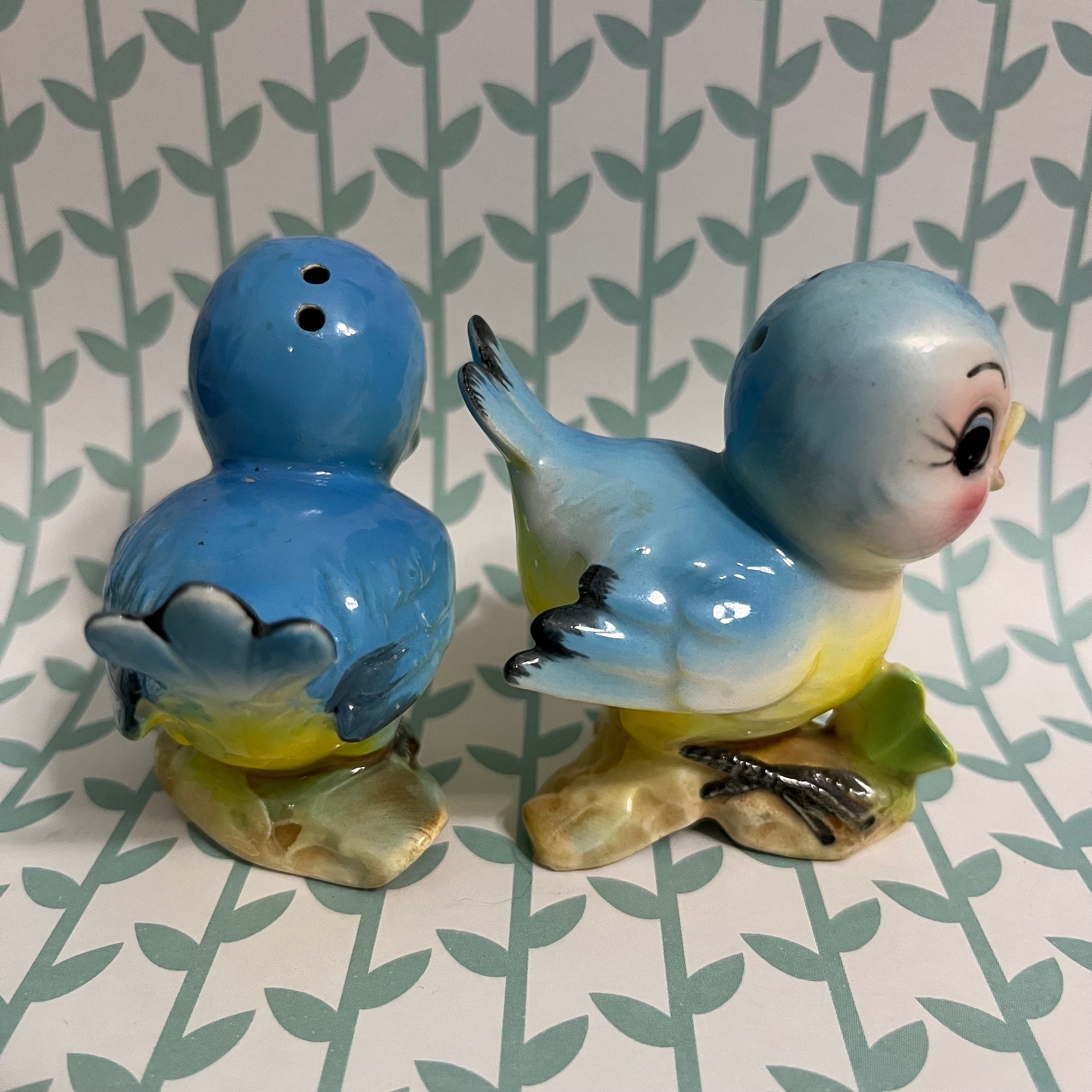 Bluebird Blue Bird Norcrest Lefton Salt and Pepper Shakers