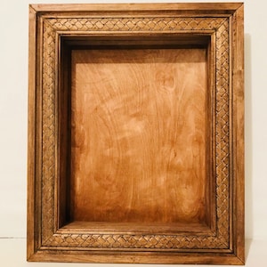 Shadow Box with Decorative Braided Frame, 18 x 24 x 3  | Artisan Rustic Collection