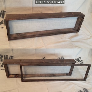 50x20x3 Shadow Box Frame, Wedding Gown Display | Artisan Rustic Collection