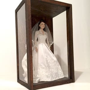 Rustic Glass Display Case, 11&quot; x 19&quot; x 8&quot;, 3-sided Glass Shadow Box | Artisan Rustic Collection