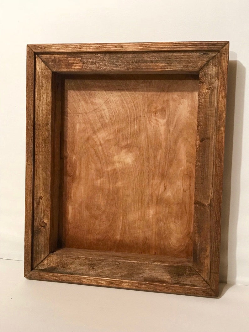 18 X 24 X 3 Shadow Box With Rustic Decorative Wooden Frame Etsy
