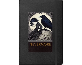 Nevermore – Premium Hardcover Journal – Edgar Allan Poe Raven Gothic Writing Notebook