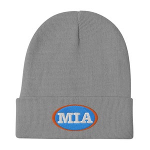 Miami - Premium Embroidered Beanie - MIA - South Beach - Florida