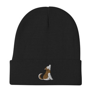 Huskey Howling - Premium Embroidered Beanie - Big Ahh Woo
