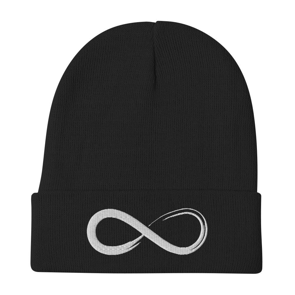 Infinity Symbol - Premium Embroidered Beanie - ∞ - Etsy