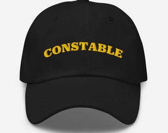 警察官用帽子 - プレミアム刺繍入りダッドキャップ - クラシックな法