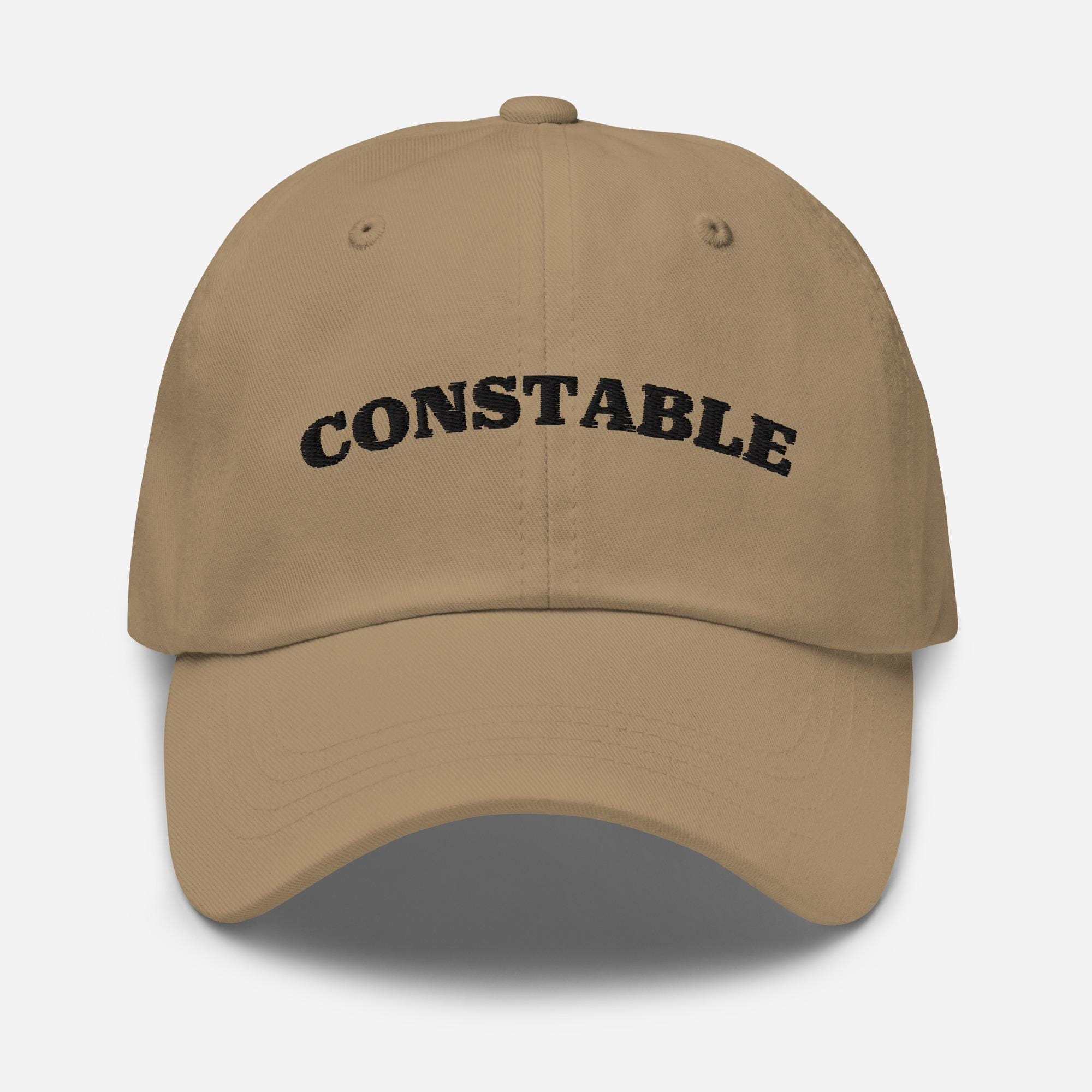 Men's Washed Cotton Baseball Cap – Embroidered Police Officer Design, Adjustable & Vintage Style - View #5