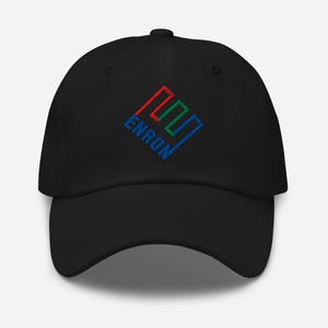 Enron – Premium Dad Hat – Vintage Corporate Logo Embroidered Cap