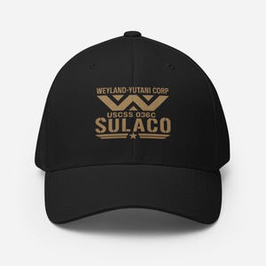 Sulaco Crew Hat – USCSS 036C Uniform Cap – Weyland-Yutani Corp – Aliens DTG Print Flex Fit Structured