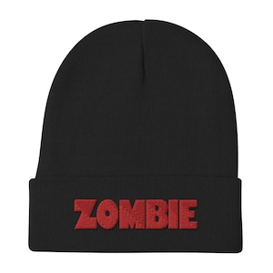 Zombie - Premium Embroidered Beanie- Classic Horror Zombi 2