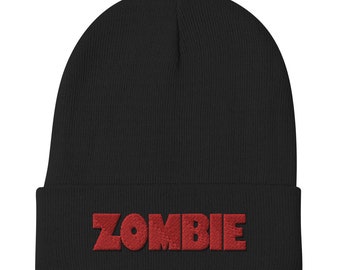 Zombie - Bonnet brodé premium - Zombi d'horreur classique 2