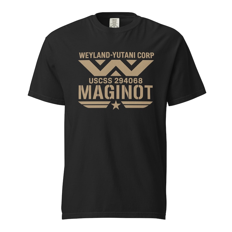 Maginot Premium Garment-dyed Heavyweight -shirt - Weyland Yutani ...