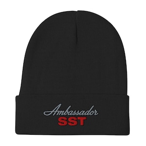 ?Posh Ambassador Black Embroidered Hat EMBROIDERED - HATS - Posh Poverty main image 3