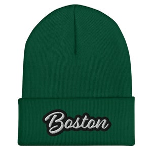 Boston - Premium Cuffed Beanie - Massachusetts