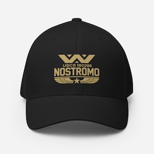USCSS 180286 Nostromo Hat – Premium DTG Print Weyland-Yutani Corp Flexfit Cap – Alien Movie Space Crew Hat – Structured Twill