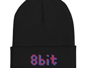 8 Bit - Premium Cuffed Beanie - Retro Gaming - 8bit