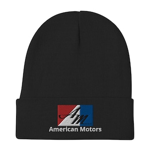 AMC - Premium Embroidered Beanie - American Motors Corporation- AMC Logo