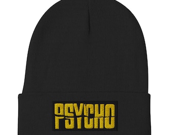 Peut inclure: Un bonnet noir avec un logo brodé en or "DEVIL PSYCHO".