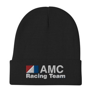 AMC Racing Team - Premium Embroidered Beanie - American Motors Corporation logo