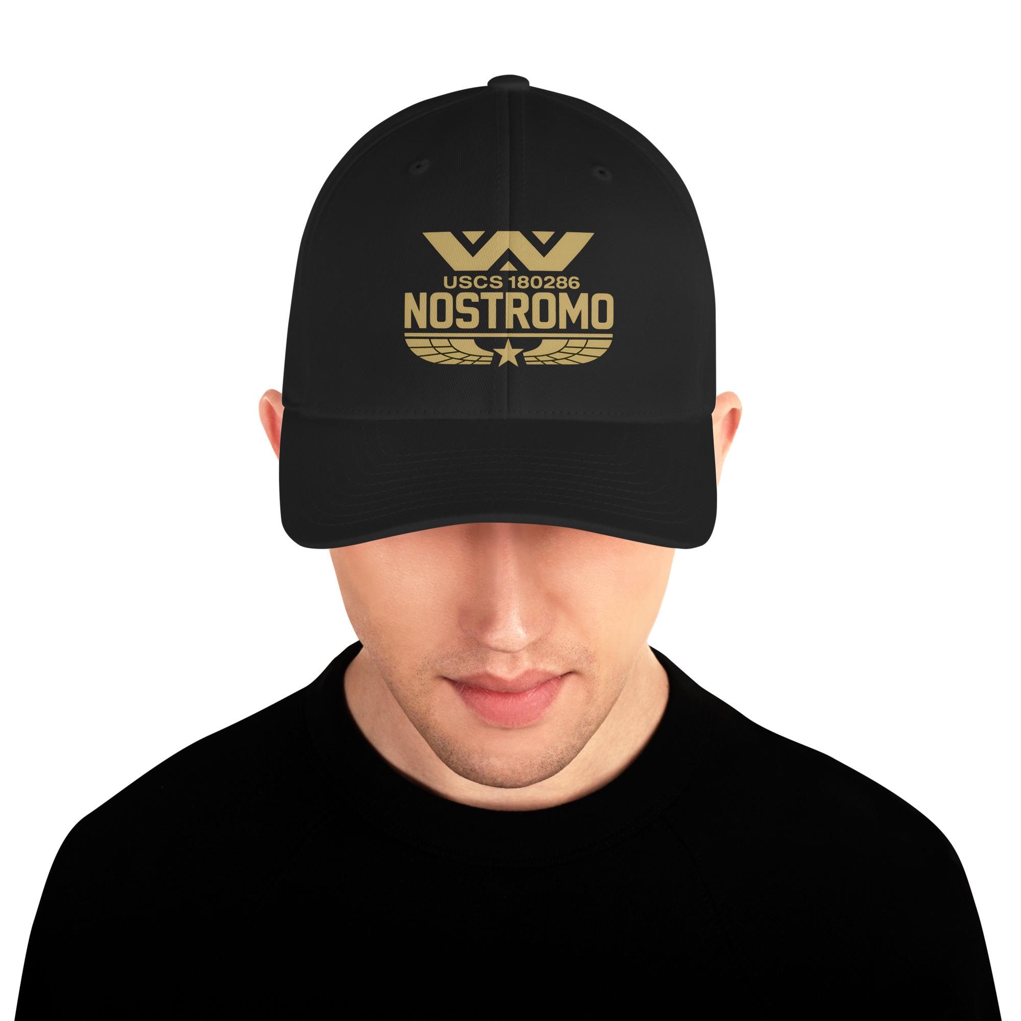 USCSS Nostromo Snapback Cap Alien Weyland Yutani Corp Horror Movie Fans SciF Hat Weyland-yutani Alien Snapback Trucker Cap Embroidered  main image 4