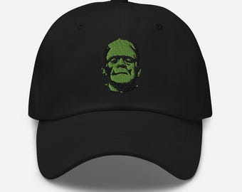 Frankenstein Monster – Premium Dad Hat – Classic Horror Monster Embroidered Cap