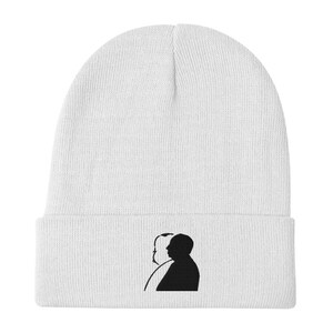 Alfred Hitchcock&#39;s Silhouette - Premium Embroidered Beanie - 9 Line - Funeral March of a Marionette