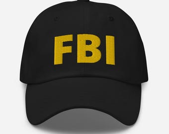 FBI - Premium Dad Hat - FBI Costume - FBI Cap - Veteran Gift - Retired Federal Agent