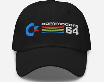 Commodore 64 – Premium Embroidered Dad Hat – 8-Bit Retro 1980s Computing Classic Cap