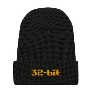 32- bit - Premium Waffle beanie -  Classic Retro Gaming