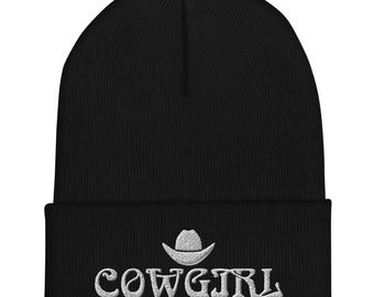 Cowgirl - Premium Cuffed Beanie - Cowgirl Up