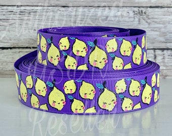 7/8” glittered lemons USDR