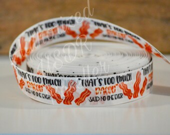 BFS1216 That/'s Too Much Bacon - No One Ever Bacon Stainless Steel Charms