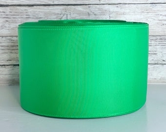 3” Emerald Green Solid Grosgrain