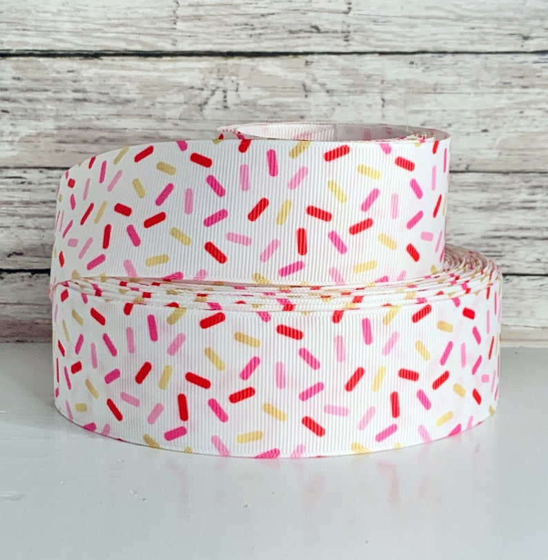 1.5 Pink red and gold sprinkles Etsy